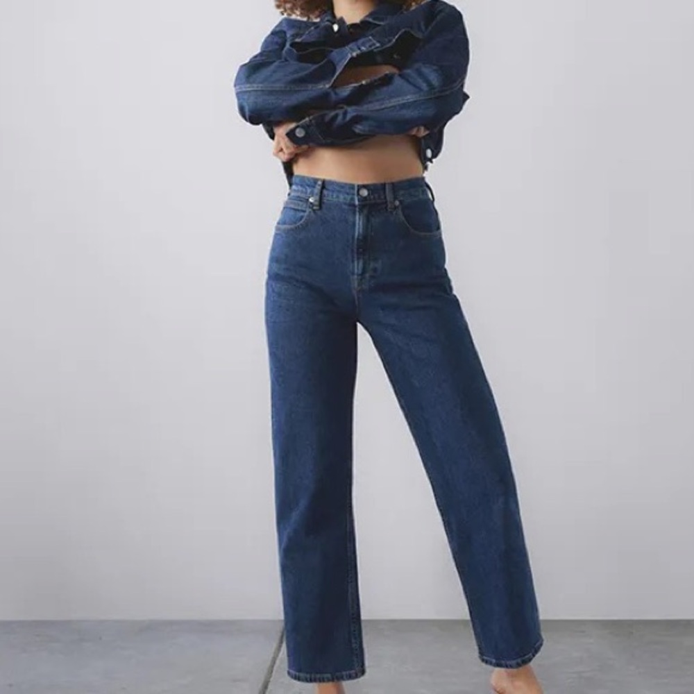 Everlane Women's High Rise Jeans - Dark Blue